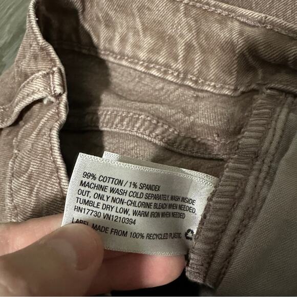 Universal Thread Vintage‎ Straight High Rise Muted Brick Red Jeans Size 0/25a - Picture 6 of 9